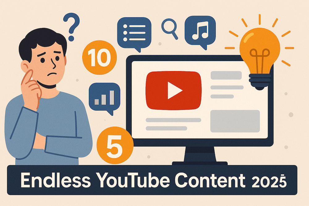 No Ideas for YouTube Videos? 10 Ways to Find Endless YouTube Content Inspiration(2025 guide)