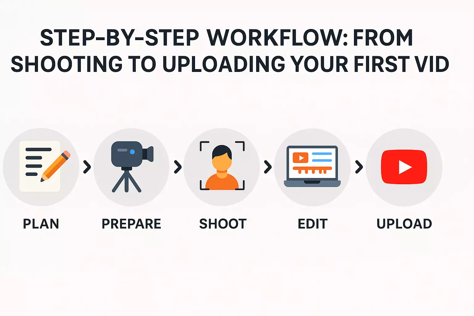 STEP-BY-STEP WORKFLOW- FROM SHOOTING TO UPLOADING YOUR FIRST VID