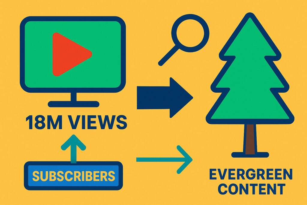 Why a YouTube Channel with Only 30K Subscribers Can Have an 18M-View Video: The Power of Evergreen Content