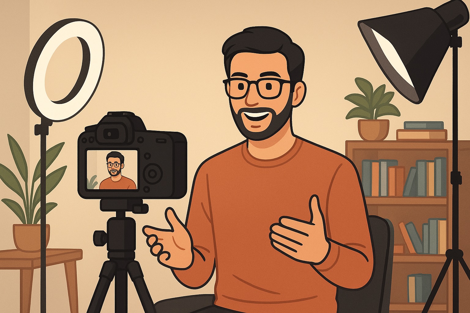 Filming Like a Pro YouTuber : Framing, Lighting, and Background Tips